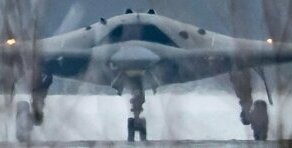 Фотография первого прототипа беспилотного летательного аппарата по теме "Охотник"