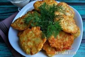 Куриные оладьи