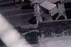 Любитель чужого добра не рассчитал веса оставленной на улице сушилки