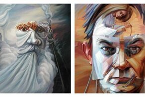 Когда оптическая иллюзия - это еще и портрет известной исторической личности