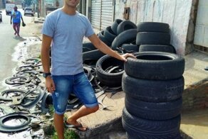 Необычный бизнес с использованием старых автомобильных шин