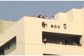 Платье спасло тайскую девочку от падения с крыши больницы