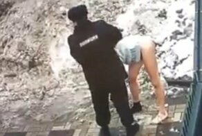 Задержание педофила в Москве попало на видео