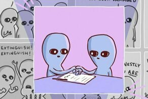 Художник рисует слишком буквальные комиксы о жизни