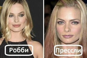 Марго Робби и Джейми Прессли настолько похожи, что даже истинные поклонники звёзд не в силах их различить