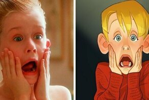 Художник рисует карикатуры на знаменитостей, и они передают их характер даже лучше, чем фотографии
