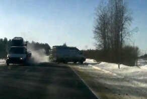 Авария дня. ГАЗель потеряла заднее колесо