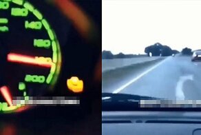 Страшная авария на высокой скорости от первого лица