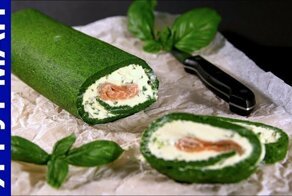 Закуска. Шпинатный Рулет с Лососем