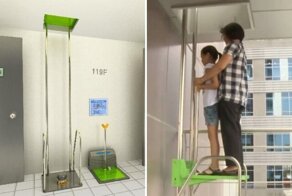 Необычная система для аварийной эвакуации из здания