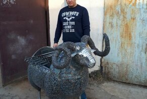 Мангал в виде барашка