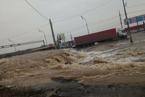 И снова потоп: в Воронеже часть окружной превратилась в реки и водопады