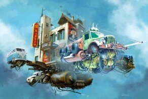 МАЗ-200 в режиме дизель-атом-турбопанк и масштабе 1:43