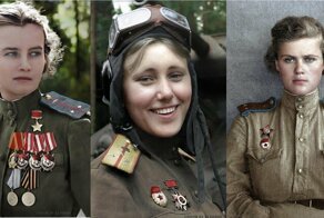 Восстановленные фото советских солдат ВОВ