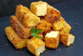 Жареное молоко - нежнейший десерт в хрустящей корочке