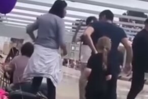 Драка двух яжематерей попала на видео