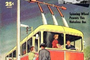 История гиробусов, использующих 1,5-тонные маховики вместо аккумуляторных батарей