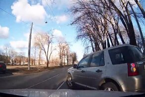 Столкновение на трамвайных путях в Санкт-Петербурге