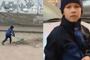 Будущий глава Росавтодора: в Омске мальчишка с детской лопаткой засыпал ямы на дороге