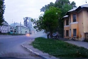 Авария дня. Пьяный тамбовский водитель врезался в дом