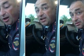 Заботливый, но нервный сотрудник ДПС из Каширы