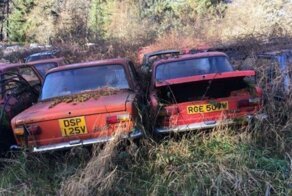 В Великобритании обнаружили автомобильную свалку, на которой собрано много "Жигулей"