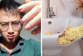 Рис, лапша, печенье Oreo: умелец из Китая чинит всё подряд при помощи еды и публикует видео процесса