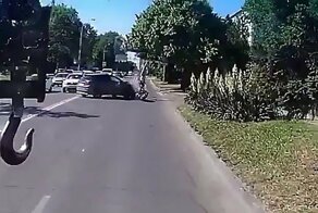 В Краснодаре мотоциклист получил серьезные травмы