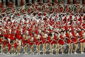 100 тысяч северных корейцев станцевали в унисон