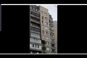 Пожарный спас ребенка с 11-этажа без страховки