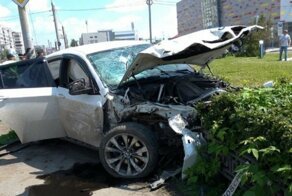 Авария дня. ДТП с участием трех автомобилей в Омске