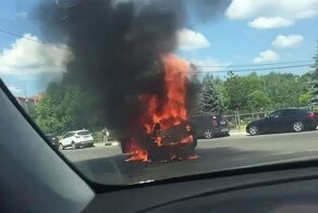 «Еду такой, еду…» — видео мощного взрыва автомобиля в Одинцово