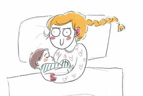 Дома после роддома: художница рисует забавные комиксы о материнстве