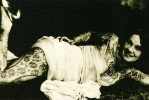 Замечательные портреты татуированных дам начала ХХ века