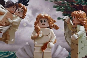 Шедевры искусства, собраннные из LEGO