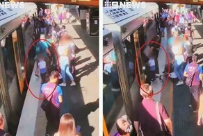 Жуткое видео, в котором маленький мальчик провалился между перроном и поездом