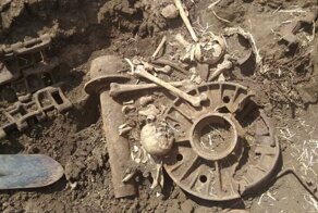 В Ростовской области нашли танк КВ-1 с погибшим экипажем