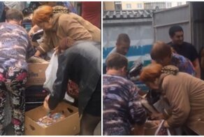 Депутат сняла на видео, как жители Новосибирска дерутся за просрочку