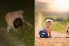 Поссорившиеся родители оставили годовалого ребенка на обочине