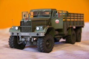 Модель КрАЗ-255Б из бумаги