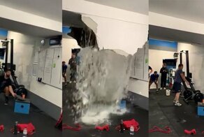 В Дублине потолок спортзала обрушился после сильного дождя