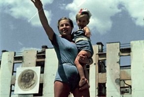 Первый послевоенный спортивный парад в Сталинграде, 1945 год