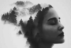 Интересный жанр: фотопортреты с двойной экспозицией