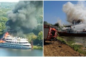 «Святая Русь» горит: на теплоходе в Нижегородской области случился пожар