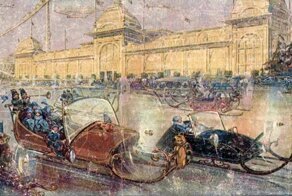 Москва в 23-м веке, какой её представляли художники в 1914 году