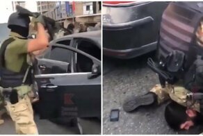 Жесткое задержание преступников со стрельбой в Краснодаре попало на видео