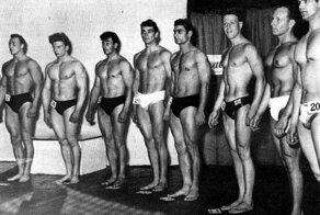Шон Коннери на конкурсе "Мистер Вселенная" в 1953 году