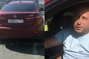 Автохам на BMW занял место для инвалидов и нагрубил женщине