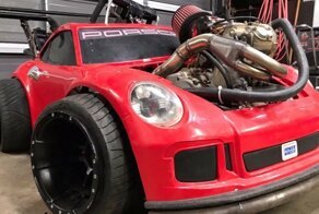 Двигатель от мотоцикла KTM запихнули в детскую машинку Power Wheels