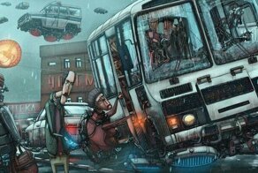 Иллюстратор из Красноярска рисует Россию в фантастических стилях, используя образы из поп-культуры